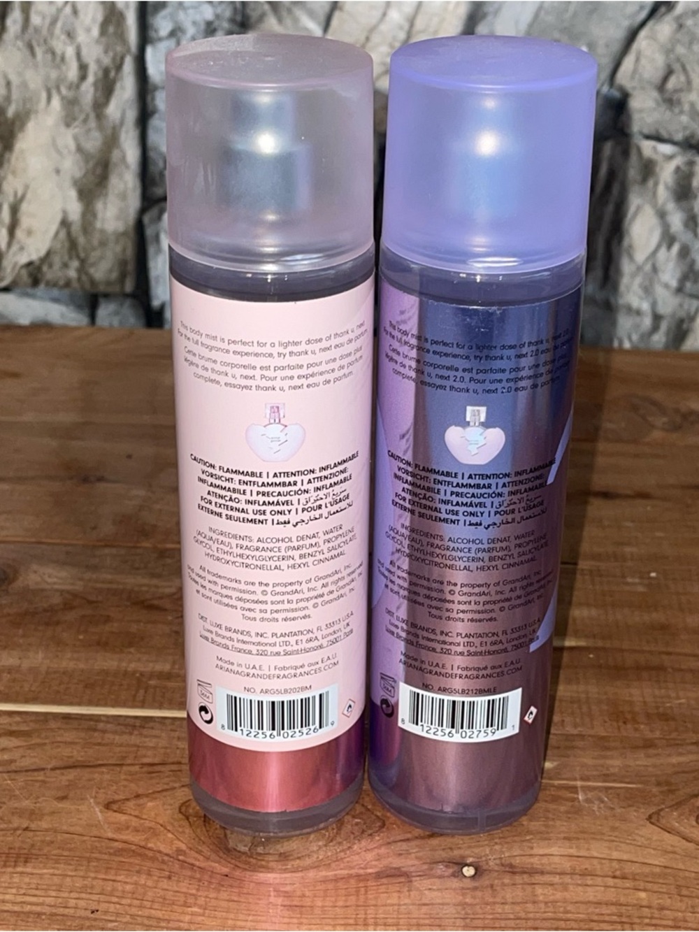Ariana Grande NEXT Metallic Lavender Purple Pink 2.0 Body Mist Bottle - Picture 3 of 6